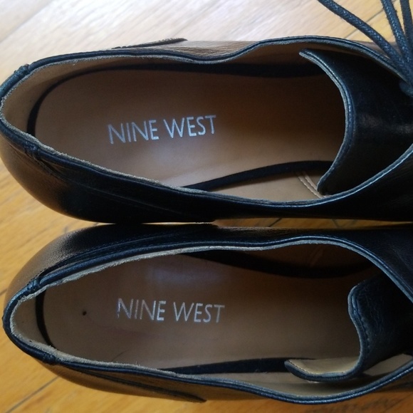 Nine West Leather Platform Boot Heels - Picture 7 of 8